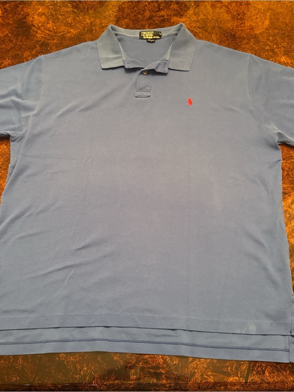 Polo by Ralph Lauren Light Blue Short-Sleeve Polo with Red Pony